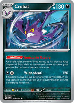 Crobat - non comune - Near-mint - segreto fiabesco - ita -