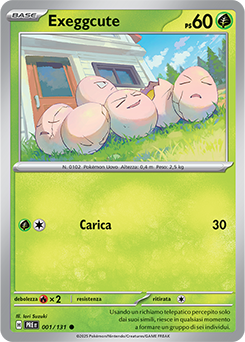 Exeggcute - comune - Near-mint - evoluzioni prismatiche - ita - reverse