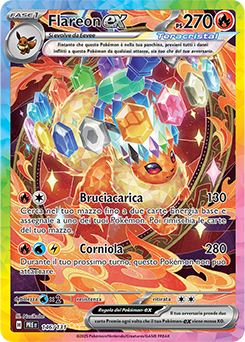 Flareon-ex - rara ill.speciale - Near-mint - evoluzioni prismatiche - ita - full art