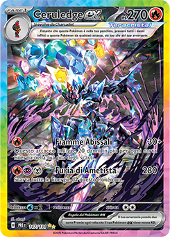 Ceruledge-ex - rara ill.speciale - Near-mint - evoluzioni prismatiche - ita - full art