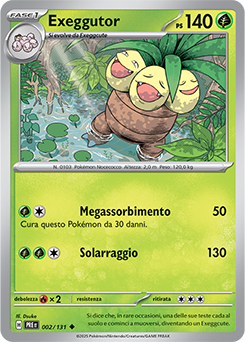 Exeggutor - non comune - Near-mint - evoluzioni prismatiche - ita - reverse