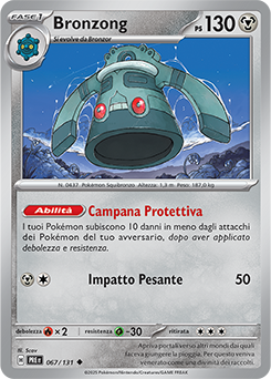Bronzong - non comune - Near-mint - evoluzioni prismatiche - ita -