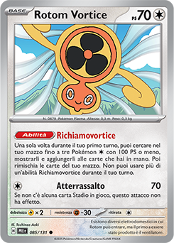 Rotom Vortice - comune - Near-mint - evoluzioni prismatiche - ita - reverse poke ball