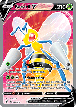 Beedrill-V - ultrara v - Near-meat - lucentezza siderale - ita - full art