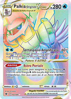 Palkia Originale V ASTRO - rara segreta - Near-meat - lucentezza siderale - ita - full art