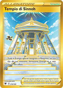 Tempio di Sinnoh - rara segreta - Near-meat - lucentezza siderale - ita - full art