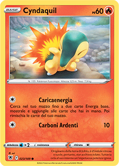 23/189-Cyndaquil - comune - Near-meat - lucentezza siderale - ita - reverse