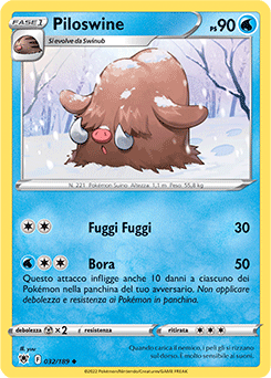 32/189-Piloswine - non comune - Near-meat - lucentezza siderale - ita - reverse