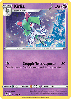 61/189-Kirlia - non comune - Near-meat - lucentezza siderale - ita - reverse