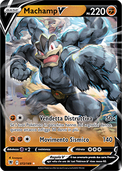 72/189-Machamp-V - rara v - Near-meat - lucentezza siderale - ita - special