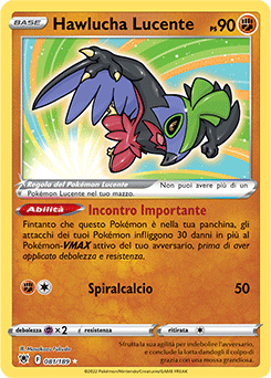 81/189-Hawlucha Lucente - rara lucente - Near-meat - lucentezza siderale - ita - special