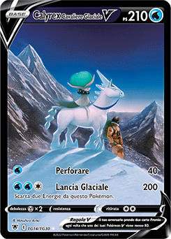 Calyrex Cavaliere Glaciale V set allenatori - Near-meat - lucentezza siderale - ita - full art
