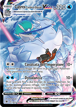 Calyrex Cavaliere Glaciale VMAX set allenatori - Near-meat - lucentezza siderale - ita - full art