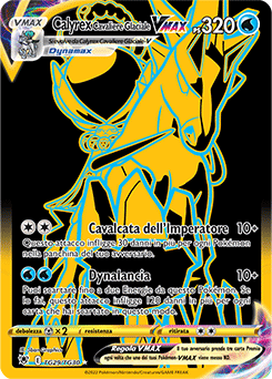 Calyrex Cavaliere Glaciale VMAX set allenatori Near-meat - lucentezza siderale - ita - full art-gold