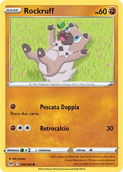 109/196-Rockruff - comune - Near-meat - origine perduta - ita - reverse