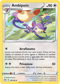 145/196-Ambipom - non comune - Near-meat - origine perduta - ita - reverse