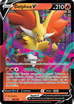 27/196-Delphox-V - rara v - Near-meat - origine perduta - ita - special