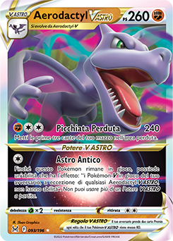 93/196-Aerodactyl-V ASTRO - rara v astro - Near-meat - origine perduta - ita - special