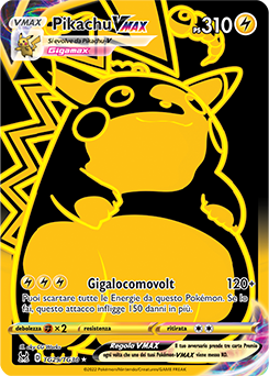 Pikachu VMAX set allenatori tg 29 Near-meat - origine perduta - ita - gold