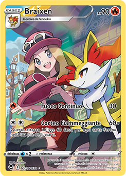 Braixen - set allenatori tg01 - Near-meat - tempesta argentata - ita - full art