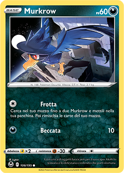 Murkrow - comune - Near-meat - tempesta argentata - ita -