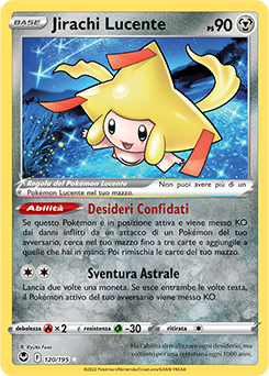 Jirachi Lucente - rara lucente - Near-meat - tempesta argentata - ita - lucente