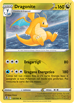 Dragonite - rara h - Near-meat - tempesta argentata - ita - reverse