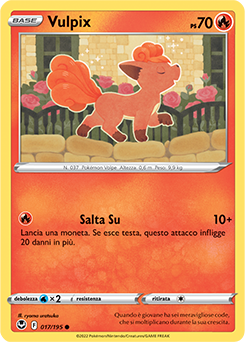 Vulpix - comune - Near-meat - tempesta argentata - ita - reverse
