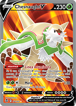 Chesnaught-V - ultrarara v - Near-meat - tempesta argentata - ita - full art