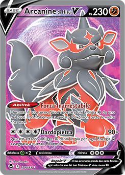 Arcanine di Hisui-V - ultrarara v - Near-meat - tempesta argentata - ita - full art
