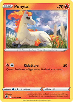 Ponyta - comune - Near-meat - tempesta argentata - ita - reverse