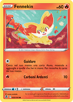 Fennekin - comune - Near-meat - tempesta argentata - ita - reverse