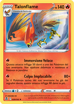 Talonflame - rara - Near-meat - tempesta argentata - ita -