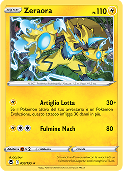 Zeraora - rara - Near-meat - tempesta argentata - ita - reverse