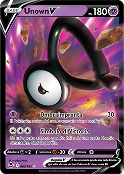 Unown-V - rara v - Near-meat - tempesta argentata - ita - special