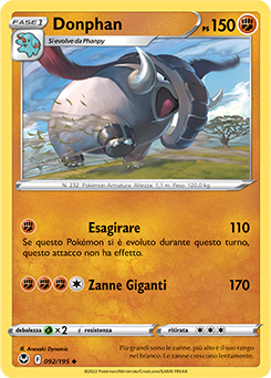 Donphan - non comune - Near-meat - tempesta argentata - ita -