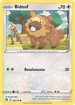 120/172-Bidoof - comune - Near-mint - astri lucenti - ita-reverse