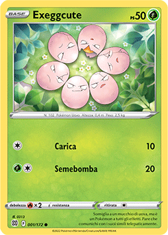 1/172Exeggcute - comune - Near-mint - astri lucenti - ita - reverse