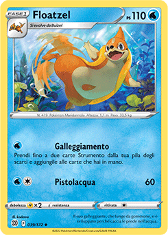 39/172-Floatzel - non comune - Near-mint - astri lucenti - ita