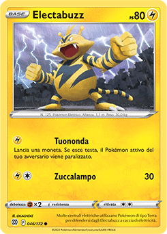 46/172-Electabuzz - comune - Near-mint - astri lucenti - ita