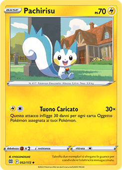 52/172-Pachirisu - non comune - Near-mint - astri lucenti - ita