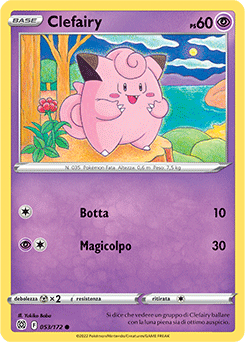 53/172-Clefairy - comune - Near-mint - astri lucenti - ita
