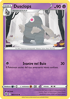 61/172-Dusclops - non comune - Near-mint - astri lucenti - ita