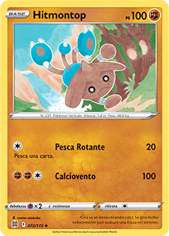 72/172-Hitmontop - non comune - Near-mint - astri lucenti - ita-reverse