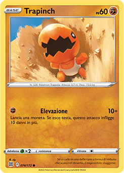 74/172-Trapinch - comune - Near-mint - astri lucenti - ita