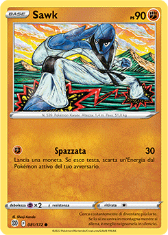 81/172-Sawk - comune - Near-mint - astri lucenti - ita-reverse
