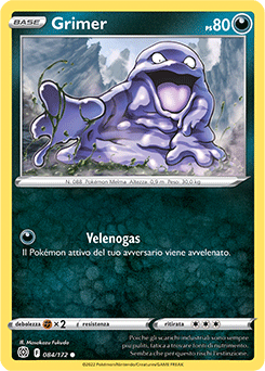 84/172-Grimer - comune - Near-mint - astri lucenti - ita