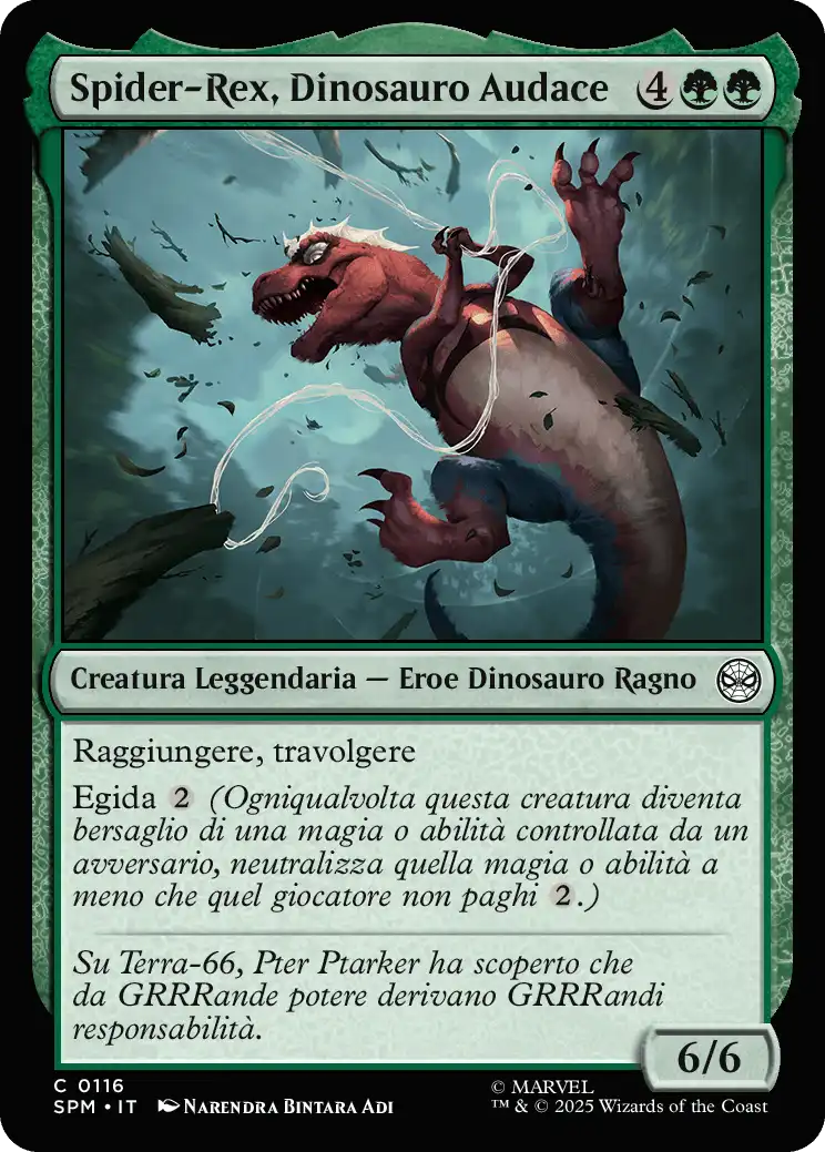 Spider-Rex, Dinosauro Audace 0116 C FOIL