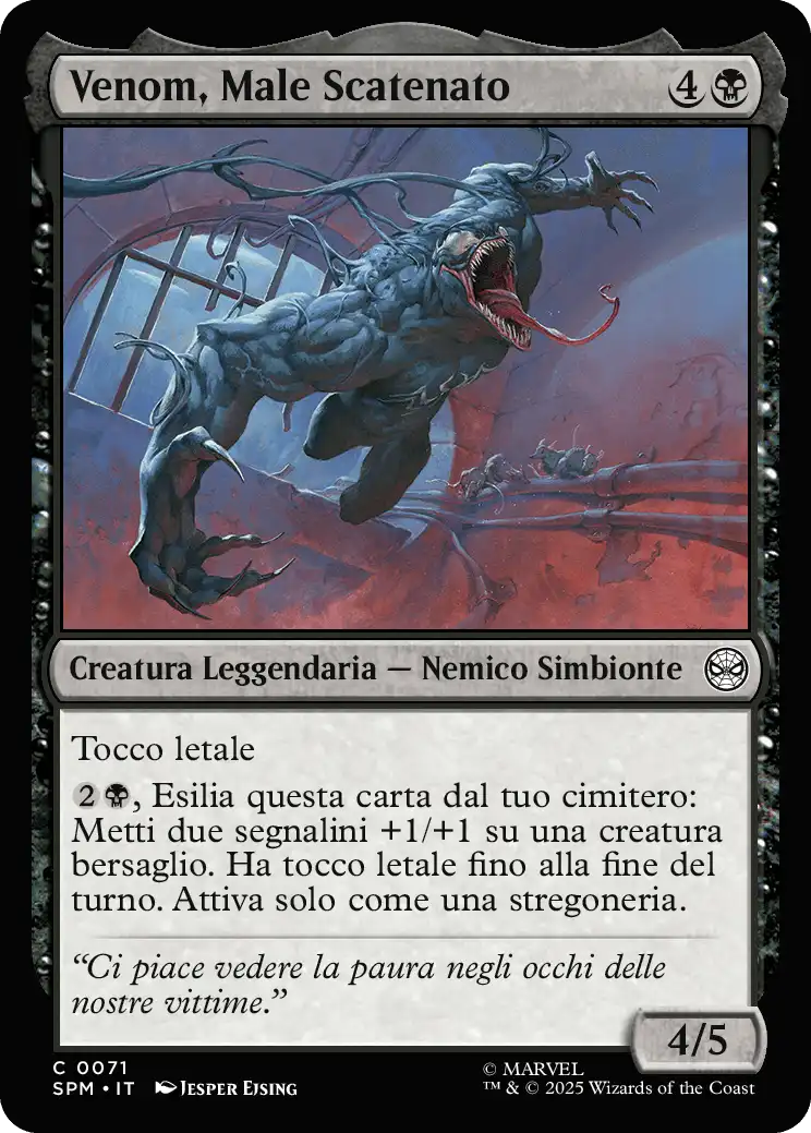 Venom, Male Scatenato 0071 C