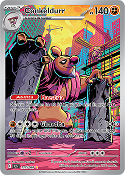 Conkeldurr - rara illustrazione - Near-mint - luce nera - ita - special